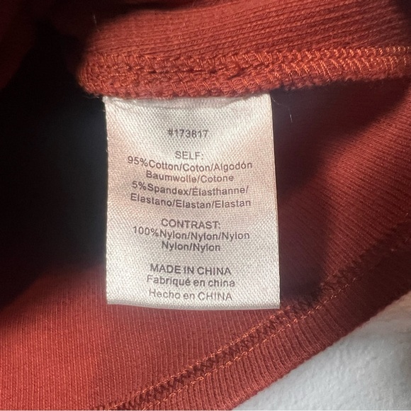 Anthropologie Dolan Tulle Sleeve Tank Top Size Medium Burnt Orange Rust NWT - Picture 7 of 11